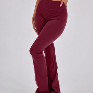 MUSERA High Waisted Sculpt Flare Sports Leggings Only